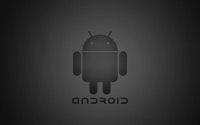 Grey Android Robot on Dark Gradient HD Wallpaper