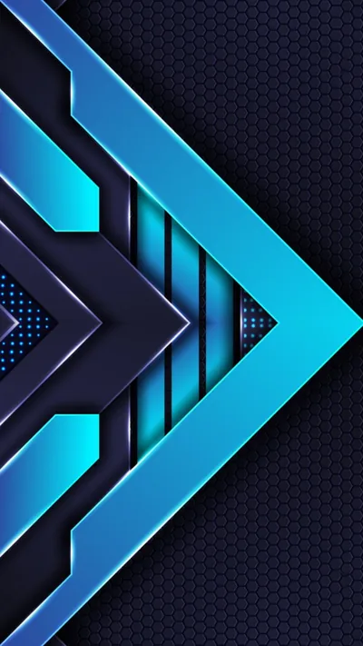 Android Blue Black Wallpaper HD