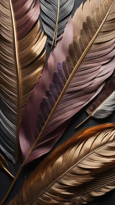 Iphone black feather wallpaper HD Wallpaper