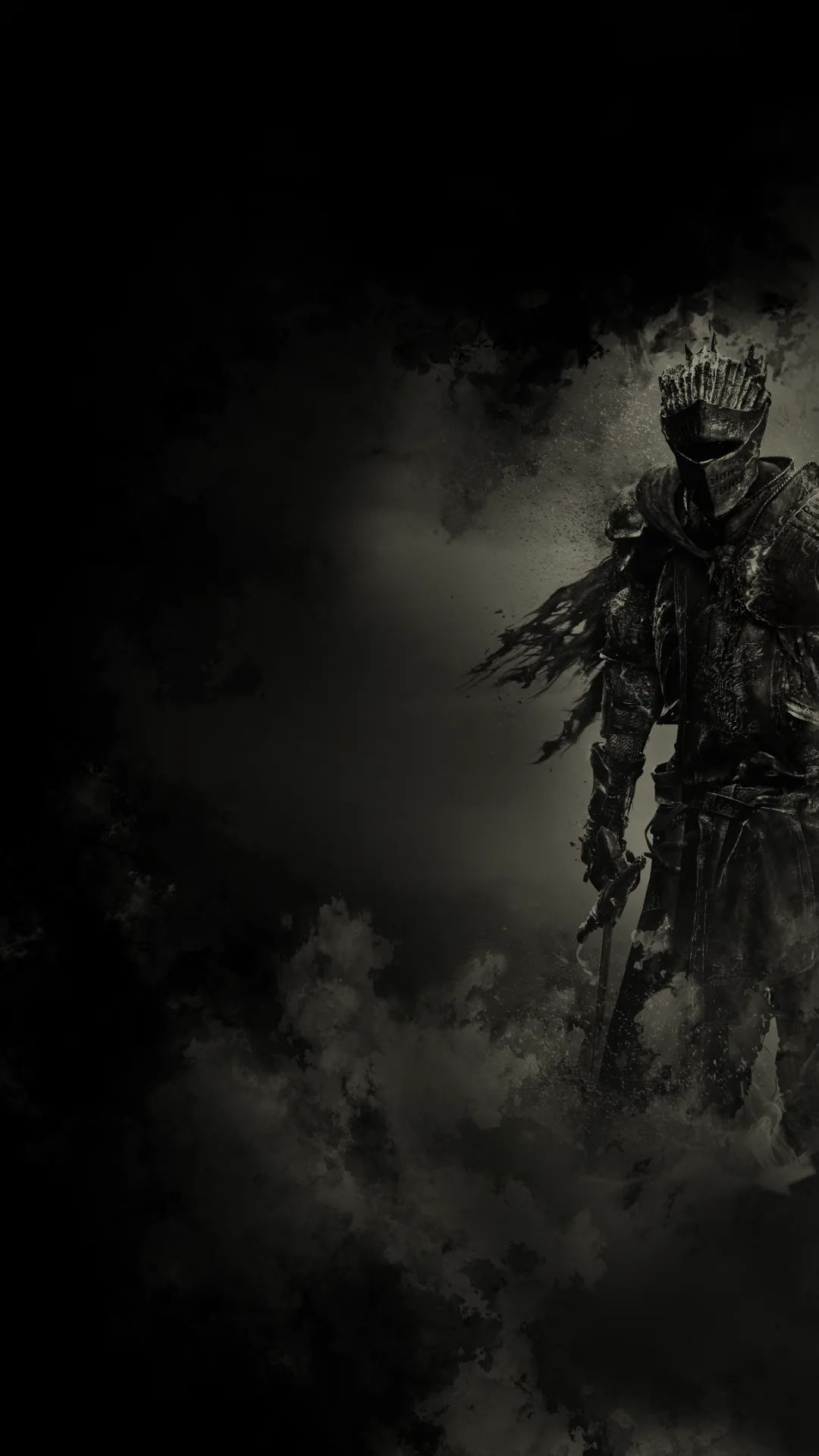 Dark Souls Shadows Epic Phone Wallpaper for Gamers