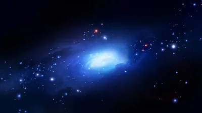 Glowing Blue Nebula Core HD Wallpaper
