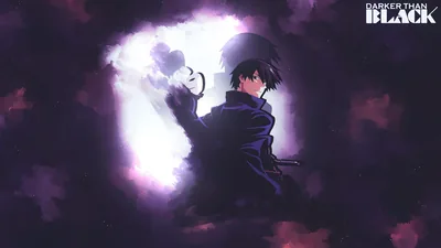 Darker Than Black Hei in Purple Smoke HD Wallpaper