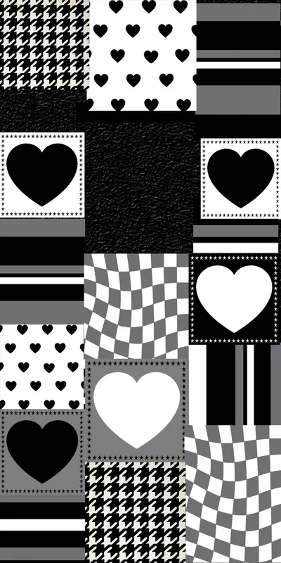 Cute Patterns Wallpaper Black Wallpaper