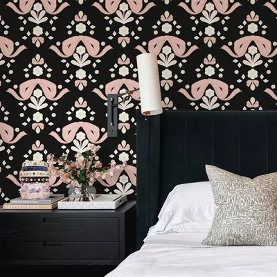 Pink And Black Wallpaper For Bedroom