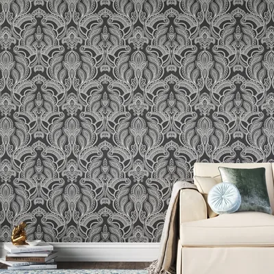 Black Paisley HD Wallpaper