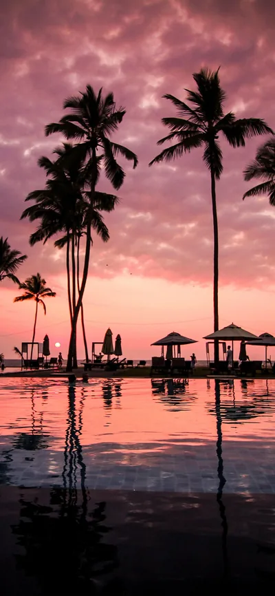 Vacation Sunset Beach Happy iPhone Wallpaper