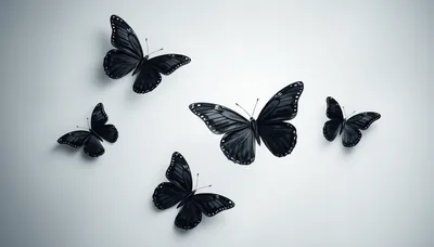 Black Butterfly Background Wallpaper