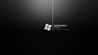 Windows 7 Logo on Grey Gradient HD Wallpaper