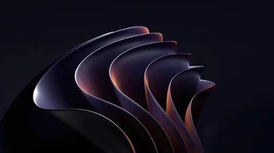 Layered Purple Ribbon Fan HD Wallpaper