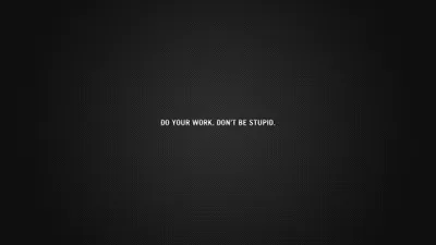 Do Your Work Quote on Dark Grey HD Wallpaper
