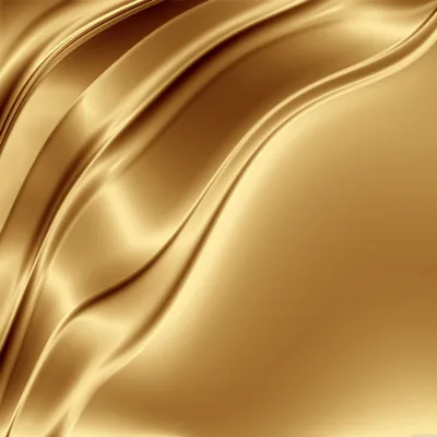 Gold Satin Waves HD Wallpaper
