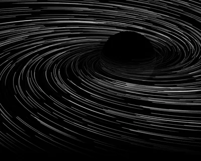 Star Trails Circling a Dark Rock HD Wallpaper