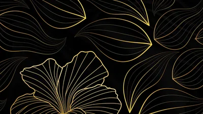 Ultra HD Black And Gold Wallpaper