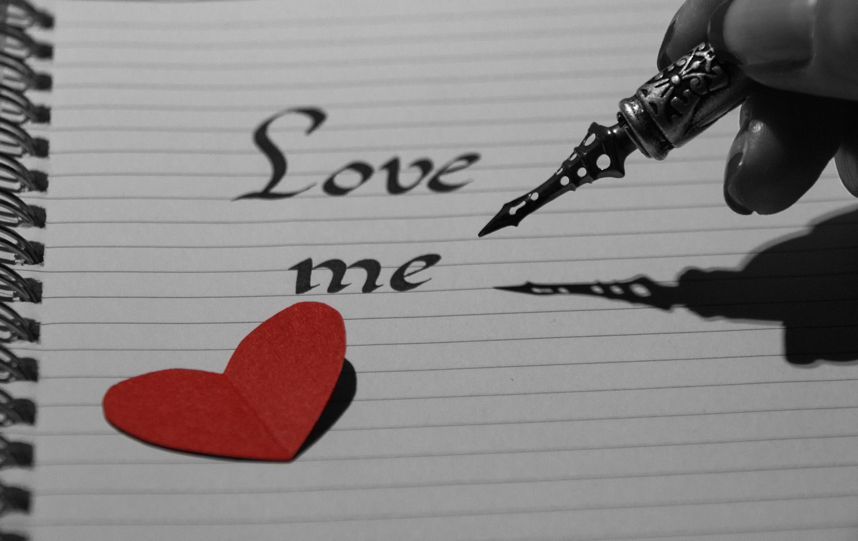 Pencil Writing Love