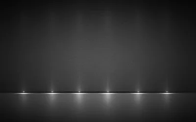 Row of Downlights on a Dark Wall HD Wallpaper