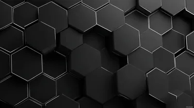 Black Geometric Wallpaper 4K Background