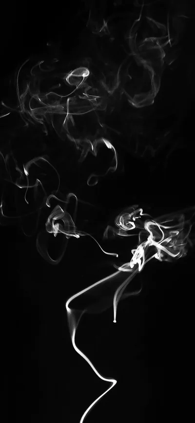 Smoke Bw Dark Minimal Black iPhone Wallpaper