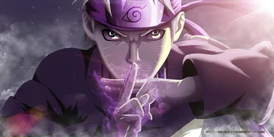 Naruto Hushing in Purple Smoke HD Wallpaper