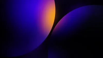 Glowing Spheres on Dark Purple HD Wallpaper