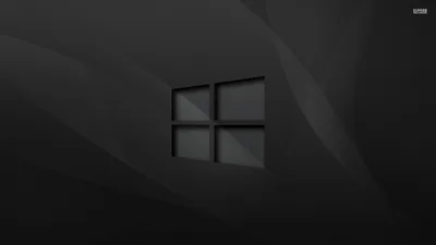 Dark Windows Logo on Grey Fabric HD Wallpaper