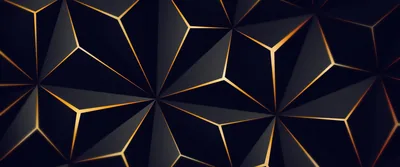 Triangle Solid Black Gold 4k UltraWide Quad HD 1440P, HD 4k Wallpapers, Images
