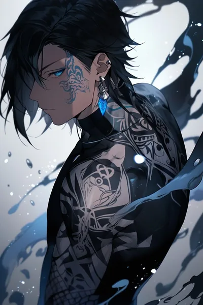 4K Black Anime Wallpaper