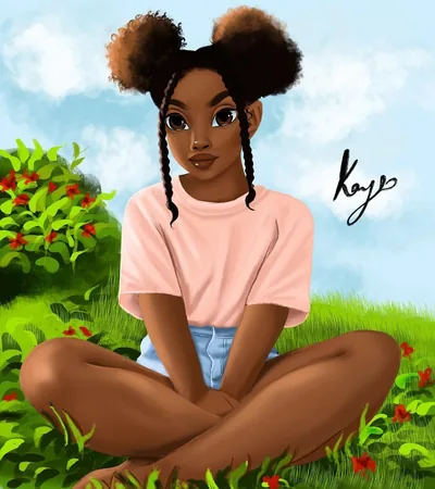 Cute Afro Girl Anime Wallpapers