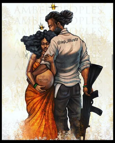 Black Love Art Wallpaper