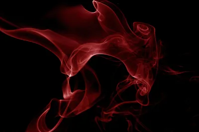 Black Background With Red Smoke