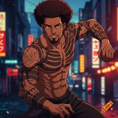 African American Anime Characters Male