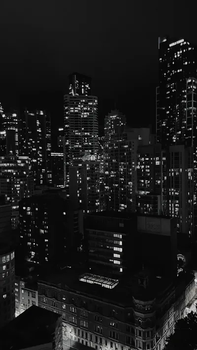Black city aesthetic wallpaper