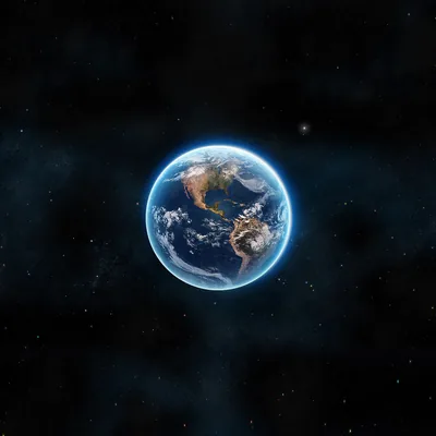 Full Earth Centered on Black HD Wallpaper