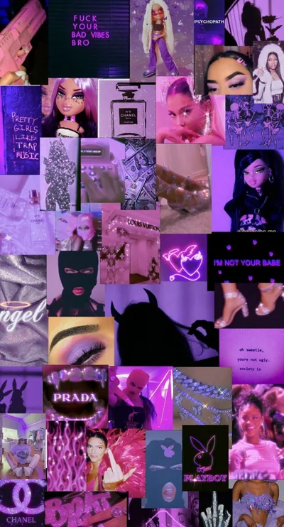 Pink Baddie Aesthetic Laptop Wallpaper
