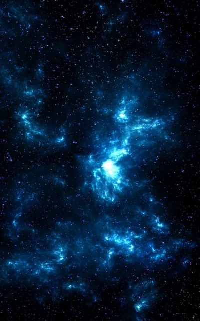 Electric Blue Nebula Threads HD Phone Wallpaper