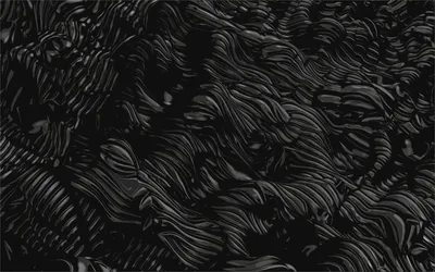 Black Impasto Brushstroke Texture HD Wallpaper