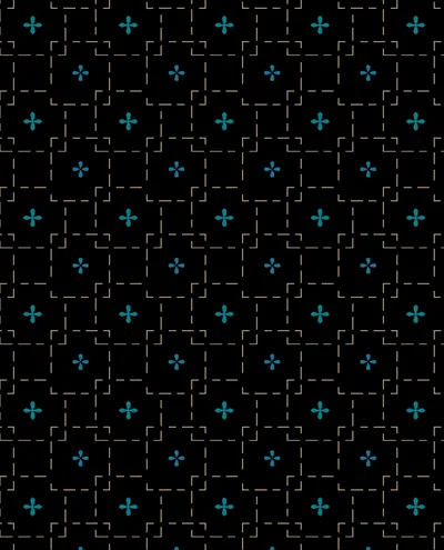 Blue Crosses on Black Background
