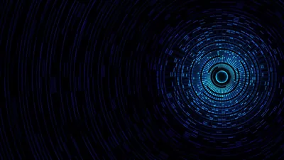 Circular Tech Core in the Dark HD Wallpaper