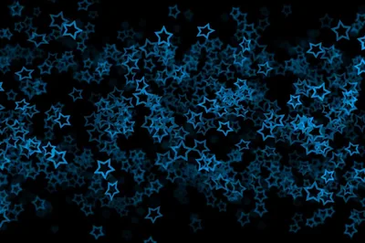 Glowing Blue Star Outlines Pattern HD Wallpaper