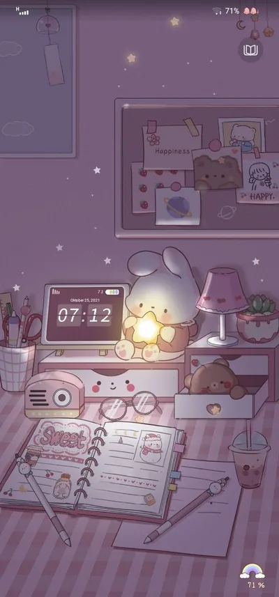 Hamster at a Lamp Lit Desk HD Phone Wallpaper