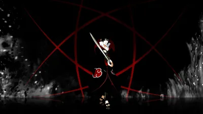 Red Star Seal Glowing on Black HD Wallpaper