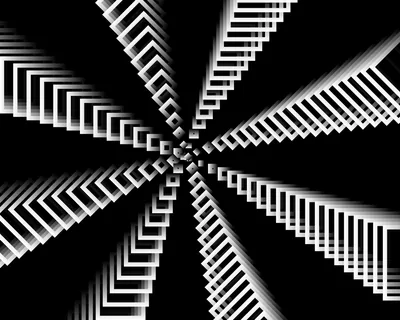 Black and White Step Spiral HD Wallpaper
