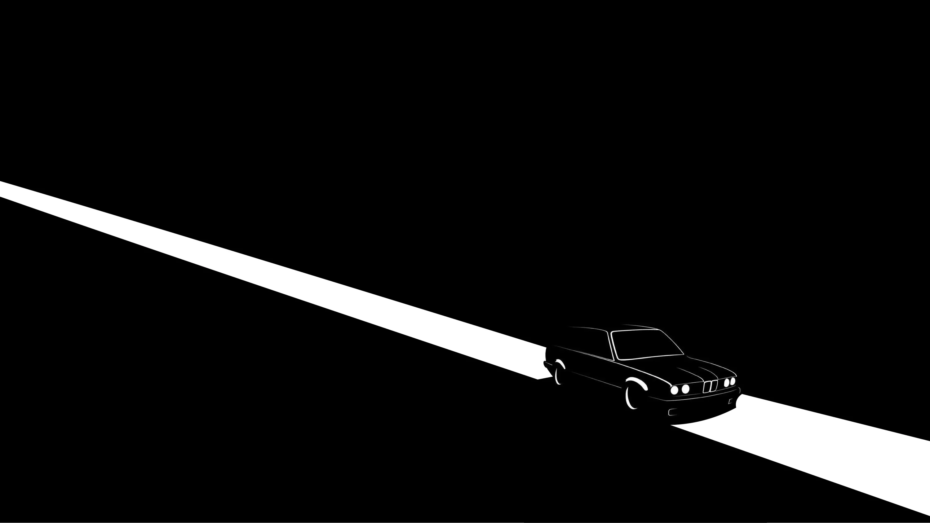 Clean Black Desktop Wallpaper