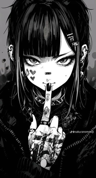 Goth girl wallpaper aesthetic