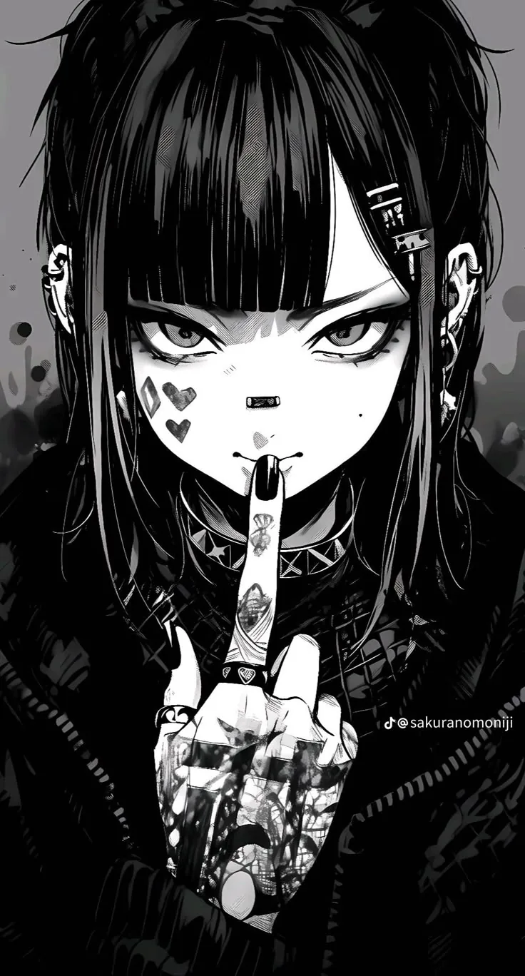 Goth girl wallpaper aesthetic