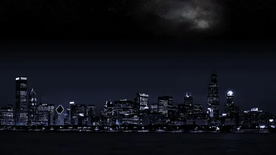 Aesthetic Black PC City Wallpapers