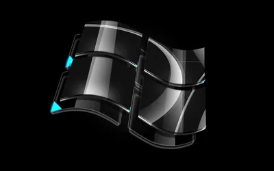 Dark Glass Windows Logo HD Wallpaper