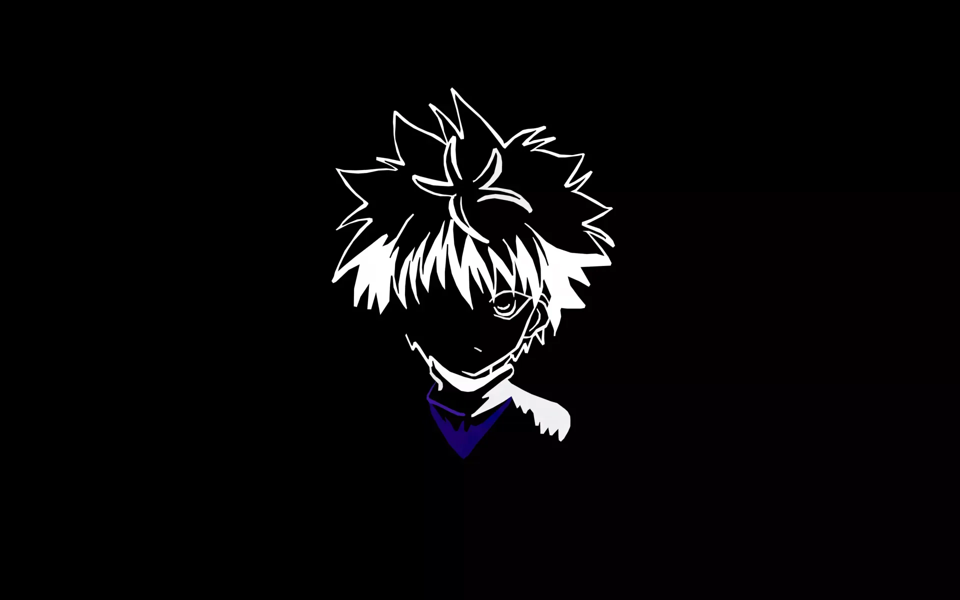 Minimalist Black Anime Horizontal Wallpapers