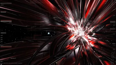 Red and White Energy Burst HD Wallpaper