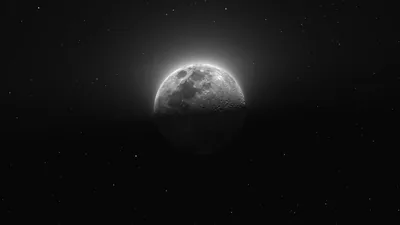 The moon as you rarely see