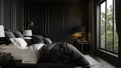 Black Bedroom Wallpaper Pictures